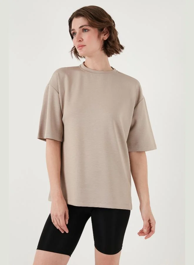 Lela Lela Stretch Oversize Fit Crew Neck T-Shirt Women's T-Shirt 5865911